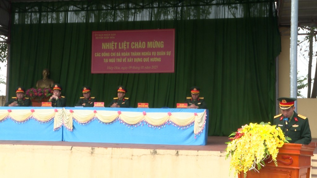 Hiệp Hòa: Đón nhận quân nhân hoàn thành nghĩa vụ quân sự xuất ngũ trở về địa&nbsp;phương