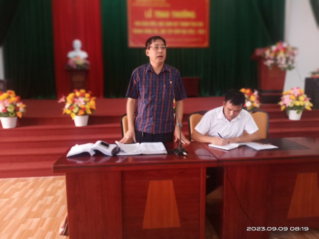 UBND huyện Hiệp Hòa  tổ chức hội nghị thông báo  thu hồi đất dự án giao thông tại  xã Mai&nbsp;Trung