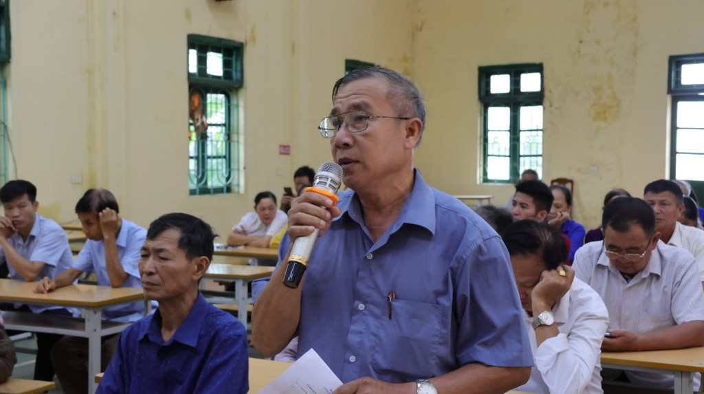 Hiệp Hoà: Bí thư Huyện ủy Ngô Tiến Dũng tiếp xúc đối thoại với nhân dân xã Hoàng&nbsp;Lương