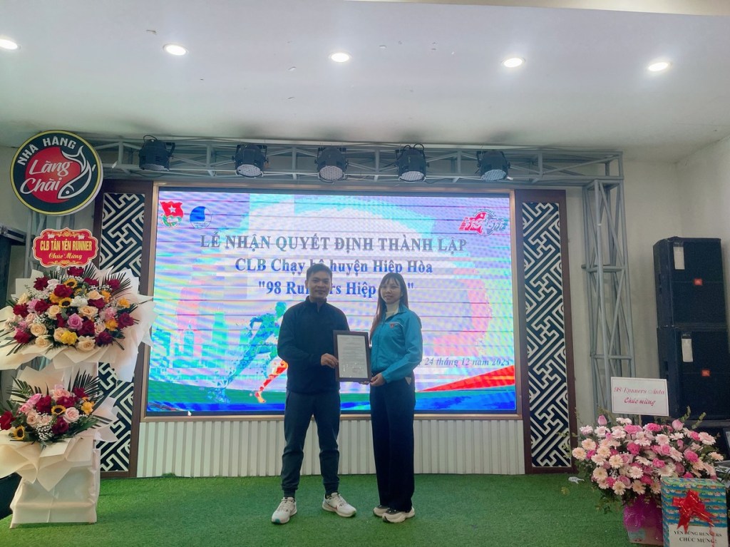 Hiệp Hòa: Lễ ra mắt Câu lạc bộ “98 Runners huyện Hiệp&nbsp;Hòa”