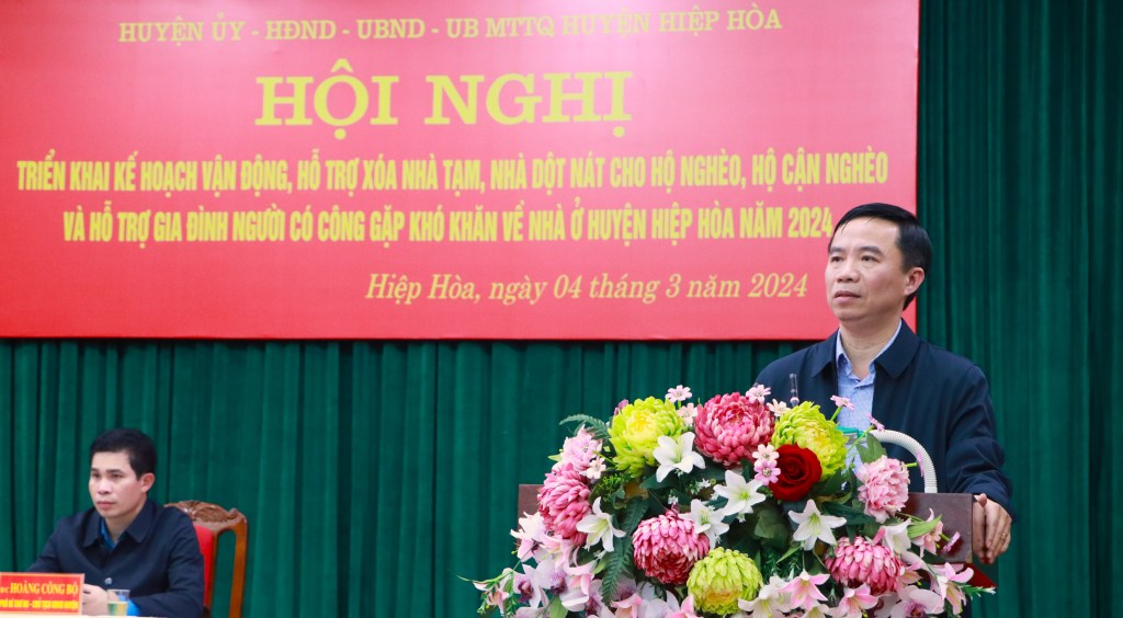 Hiệp Hòa: Triển khai kế hoạch vận động hỗ trợ xây dựng nhà tạm, nhà dột nát cho hộ nghèo, cận&nbsp;nghèo