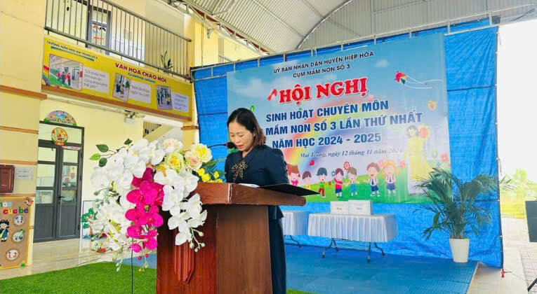 Trường mầm non Mai Trung số 2 thực hiện thành công hội nghị sinh hoạt chuyên môn cấp cụm lần thứ nhất năm học&nbsp;2004-2025