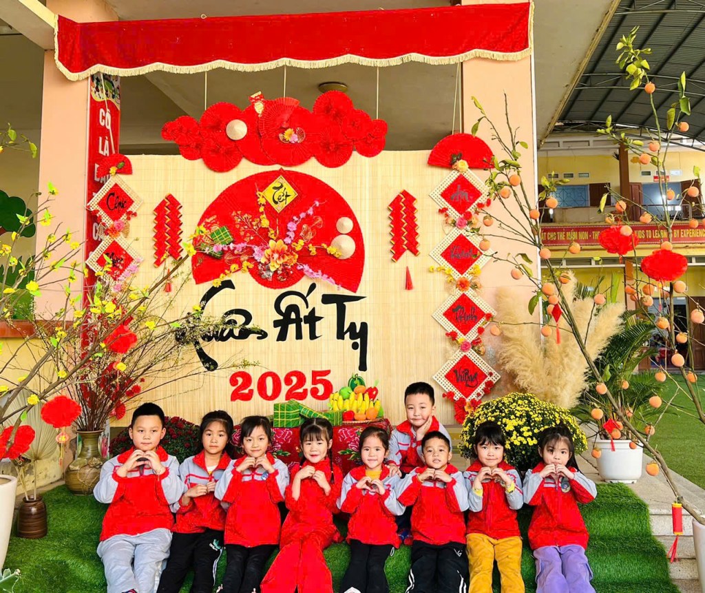 Xuân yêu thương, tết sum vầy tại trường Mầm non Mai Trung số&nbsp;1