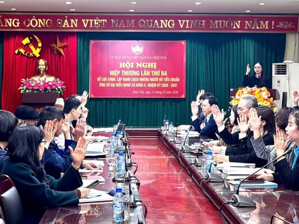 Hiệp Hòa hiệp thương lần 3 chốt danh sách chính thức 48 người ứng cử HĐND xã nhiệm kỳ&nbsp;2026–2031