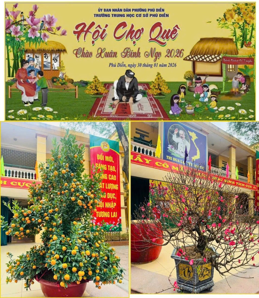 Hội chợ quê chào Xuân Bính Ngọ – Giữ gìn những nét đẹp văn hóa trong ngày Tết cổ truyền nơi trường học