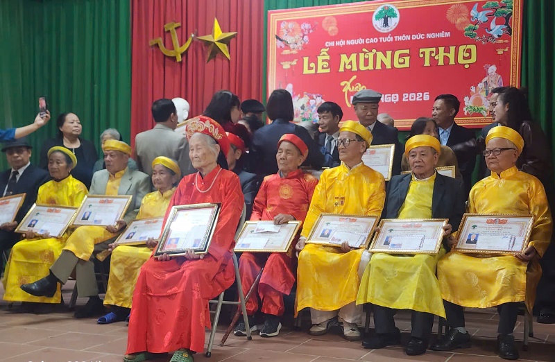 Nét đẹp mừng thọ đầu xuân ở Hoàng Vân- Bắc Ninh