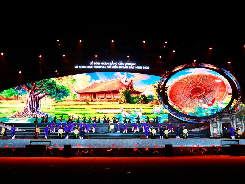 Những hoạt động đặc sắc tại đêm khai mạc Festival về miền di&nbsp;sản