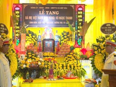Thư cảm tạ của gia đình: Đám tang Mẹ Việt Nam anh hùng Vũ Ngọc&nbsp;Thanh