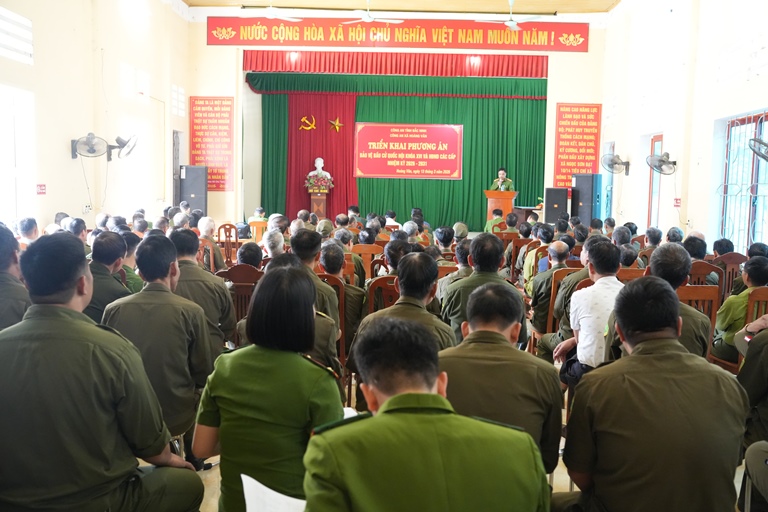 Công an xã Hoàng Vân: Triển khai phương án bảo đảm ANTT phục vụ bầu cử đại biểu Quốc hội khóa XVI và đại biểu HĐND các cấp nhiệm kỳ 2026 –&nbsp;2031